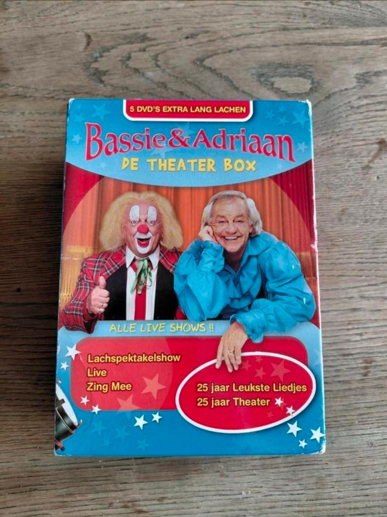 Bassie en Adriaan - Theater 5DVD Box., Cd's en Dvd's, Gebruikt, Alle leeftijden, Boxset, Ophalen of Verzenden