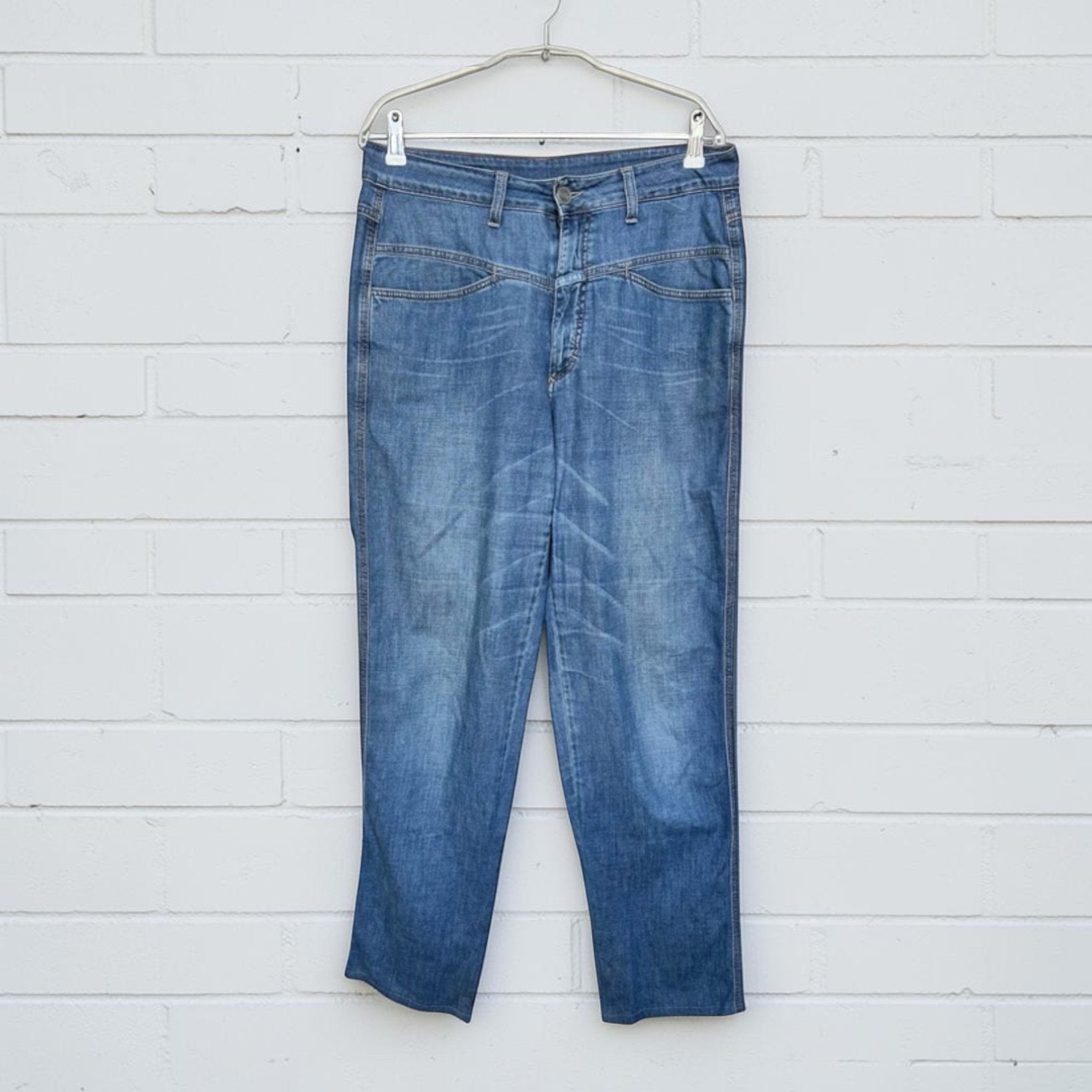Closed Jeans Maat 48 (IT) Blauw Pedal Straight Long, C, C, C, W33 - W36 (confectie 42/44)
