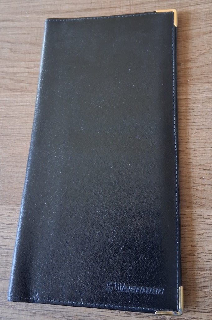 Retro Opberg mapje voor visitekaartjes Veenman Rotterdam, Diversen, Verzenden, Nieuw