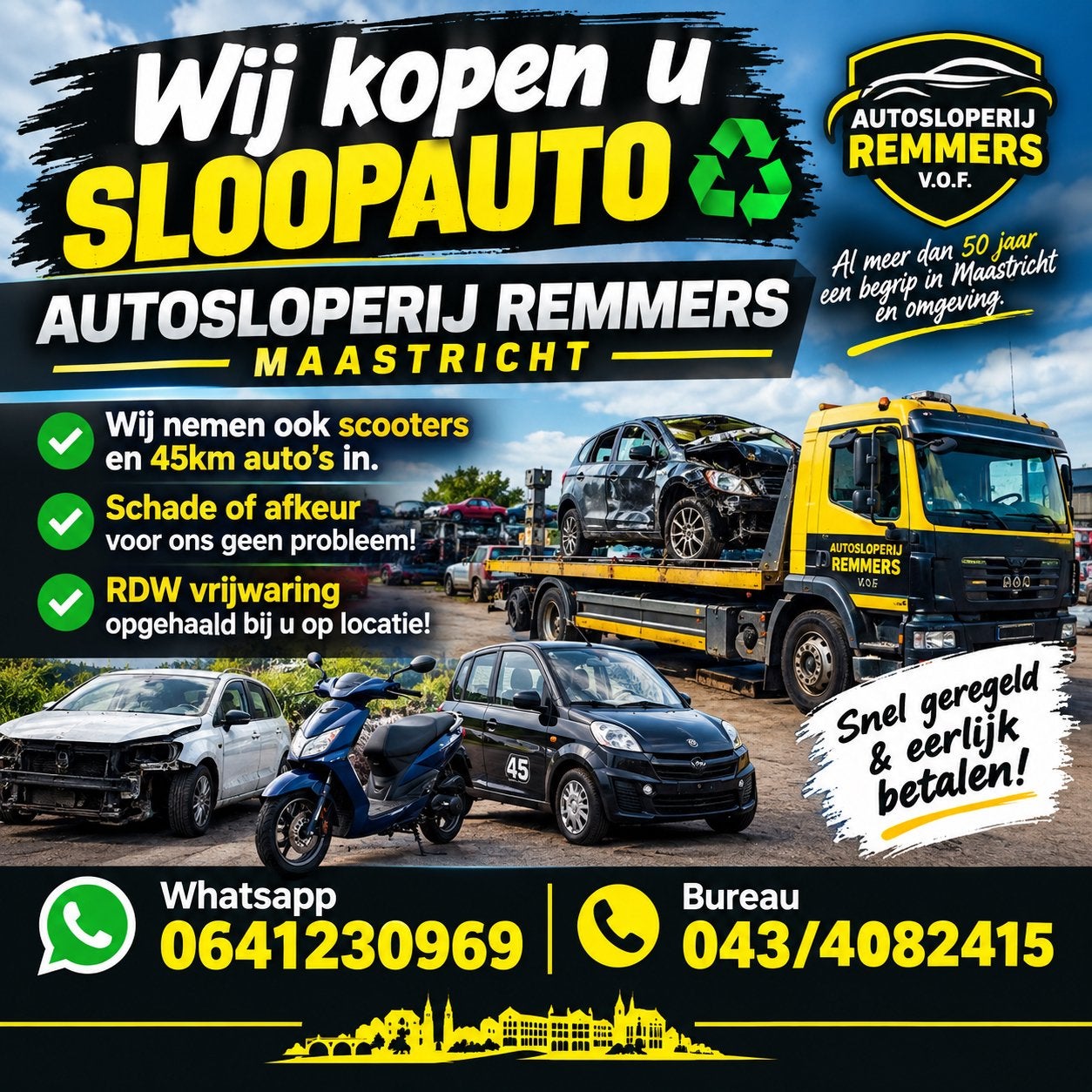 In koop van u sloop auto ️‼️, Ophalen