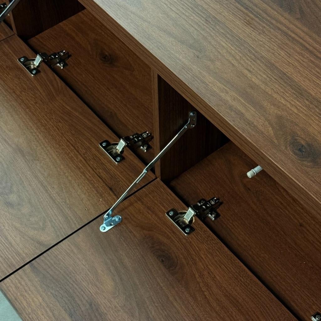 Foto 6 van Japandi tv dressoir kast meubel taupe 270cm