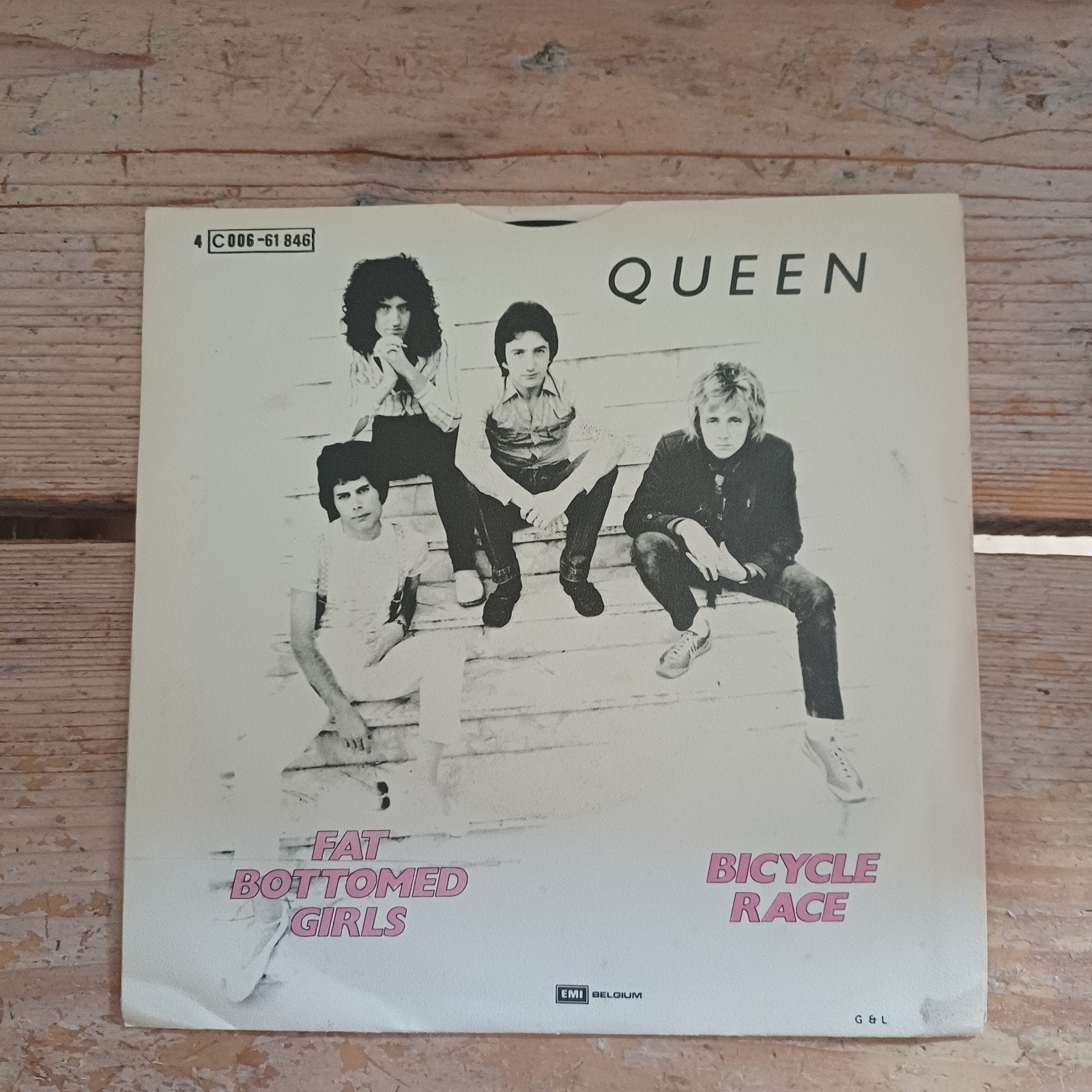 Queen - Bicycle Race / Fat Bottomed Girls 7 inch single, Gebruikt, Fotohoes, 7 inch, Ophalen of Verzenden