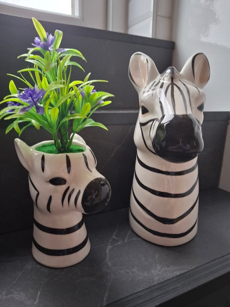 Zebra beeld,/vaas, Ophalen, Zo goed als nieuw, Dier