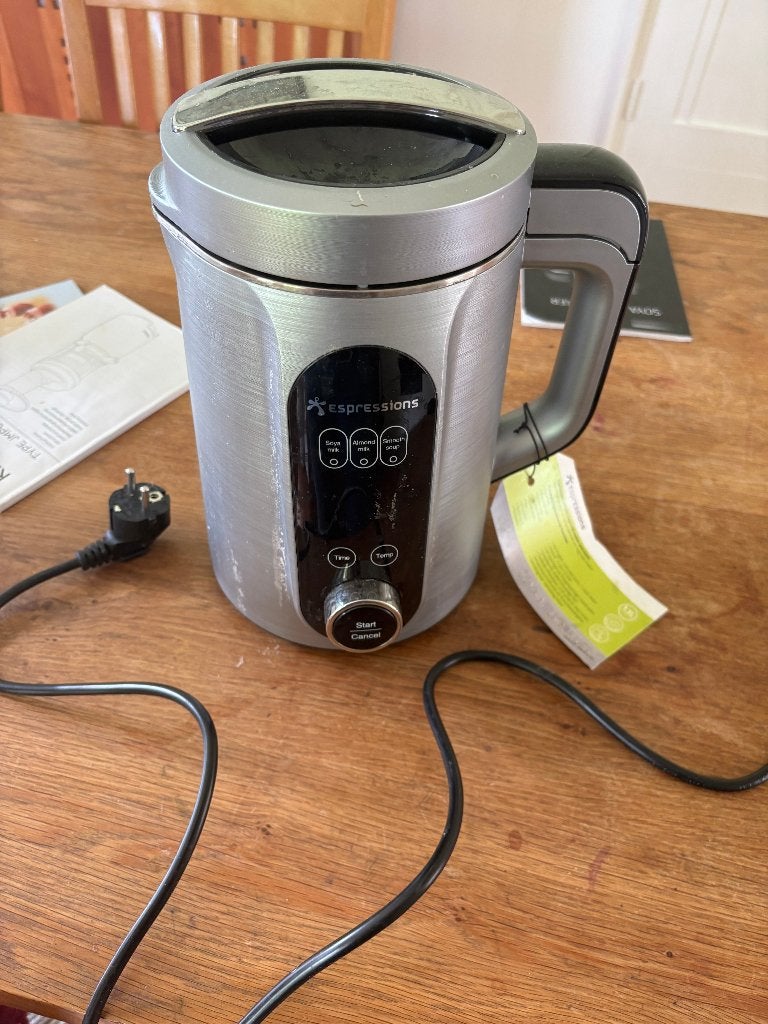 soya milk maker EP9100 Espressions, 1 tot 2 liter, Ophalen, Zo goed als nieuw, 3 snelheden of meer
