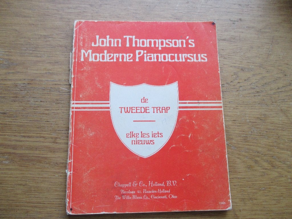 JOHN THOMPSON'S MODERNE PIANOCURSUS - DE TWEEDE TRAP, Muziek en Instrumenten, Bladmuziek, Gebruikt, Les of Cursus, Ophalen of Verzenden