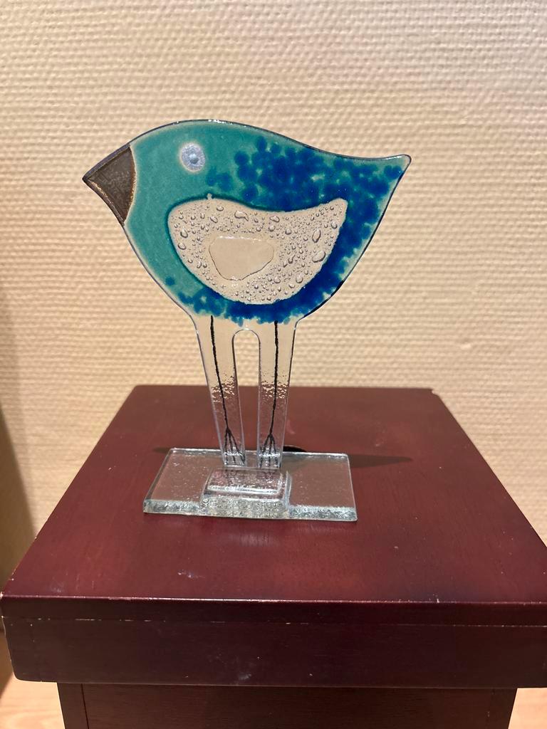 Glasobject gesigneerd, Antiek en Kunst, Antiek | Glas en Kristal, Ophalen of Verzenden