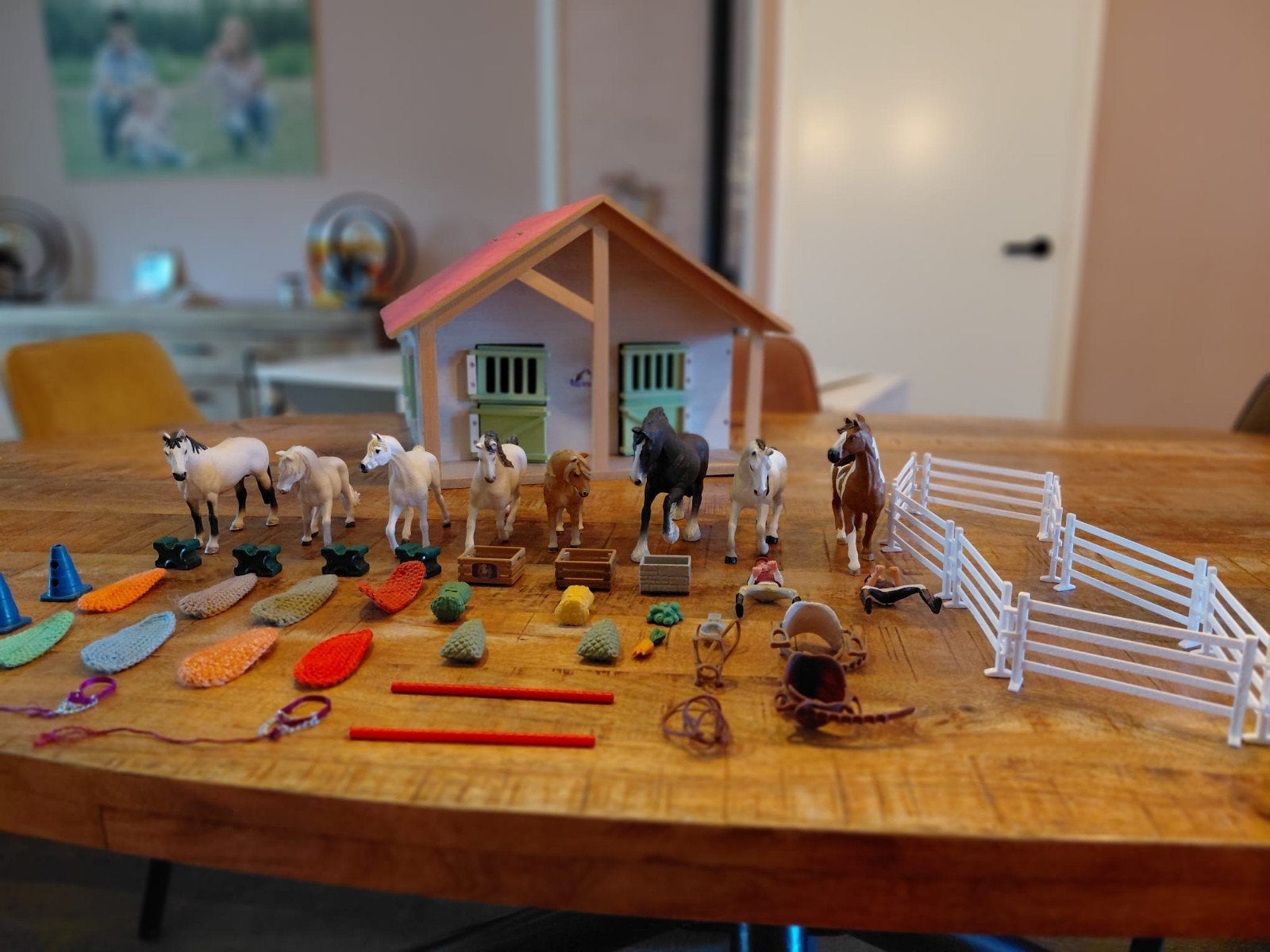 super leuk paardenset. o.a. Schleich, Ophalen of Verzenden, Zo goed als nieuw, Jongen of Meisje