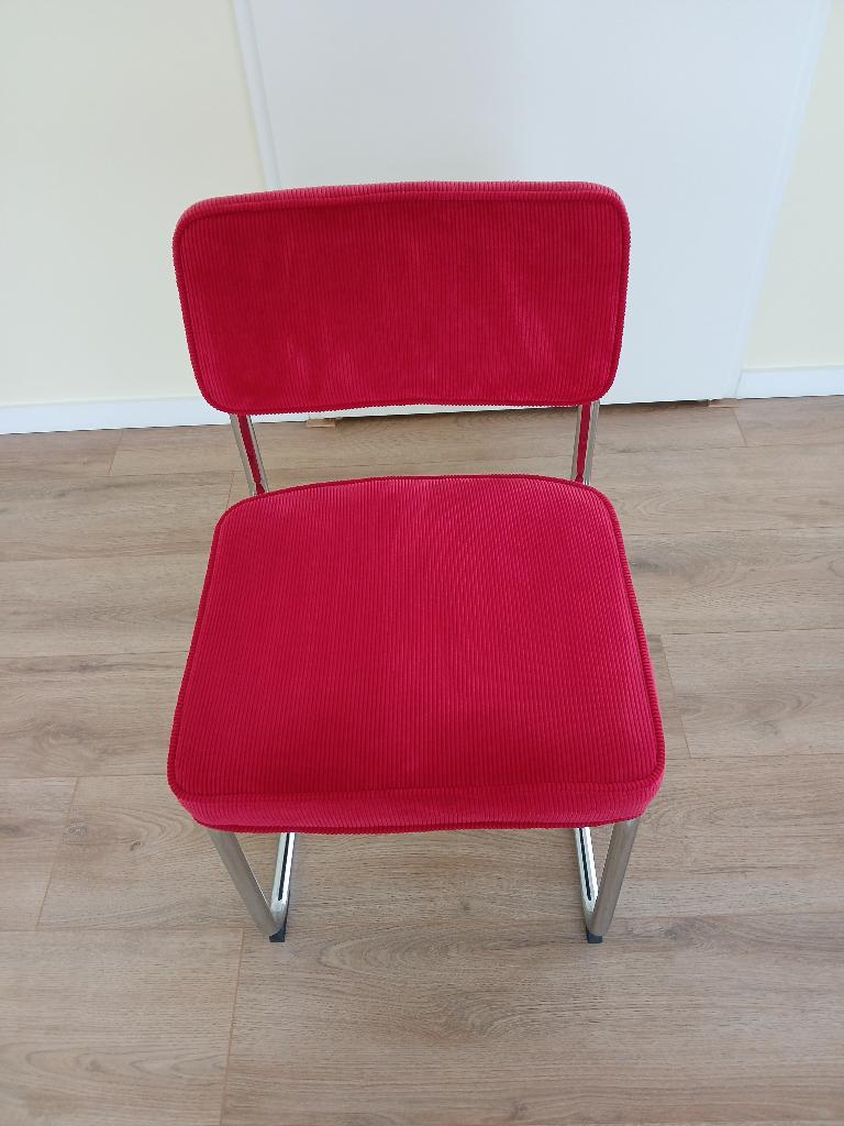 Eetkamerstoel, Huis en Inrichting, Stoelen, Ophalen, Gebruikt, Rood, Eén