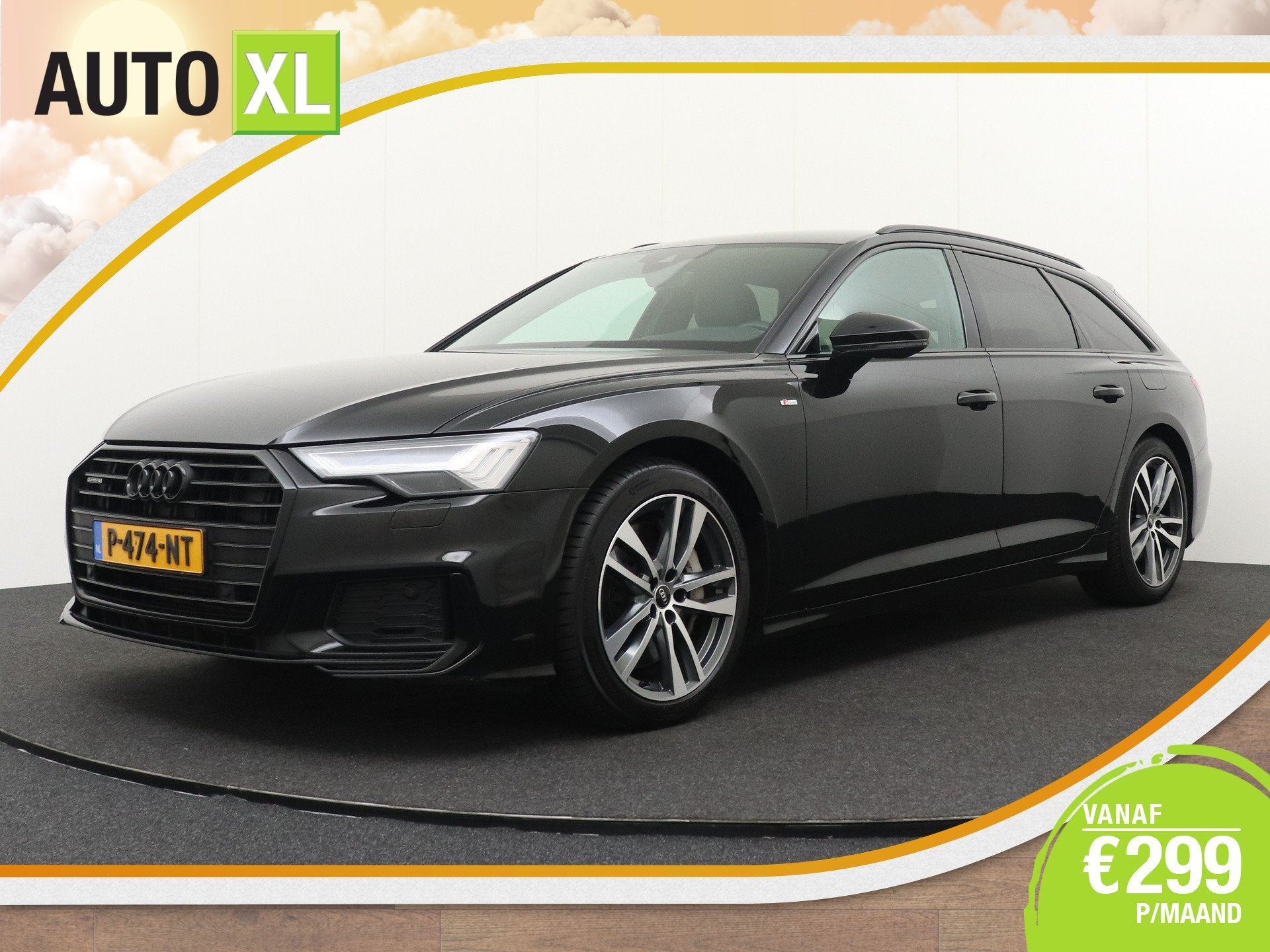 Audi A6 Avant 50 TFSI e PHEV Quattro S-Line H-Leder Memory C, Auto's, Automaat, Dealer onderhouden, 77 km/l, Gebruikt