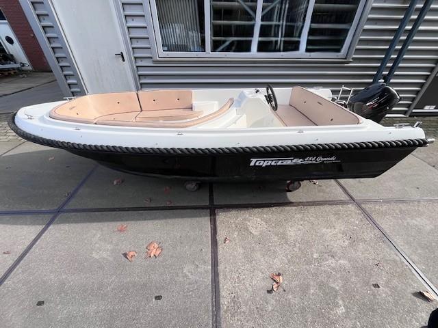 TOPCRAFT 484 GRANDE (bj2015) & SUZUKI 9.9 PK, Watersport en Boten, Ophalen, Gebruikt, Rondzit, Vissloep