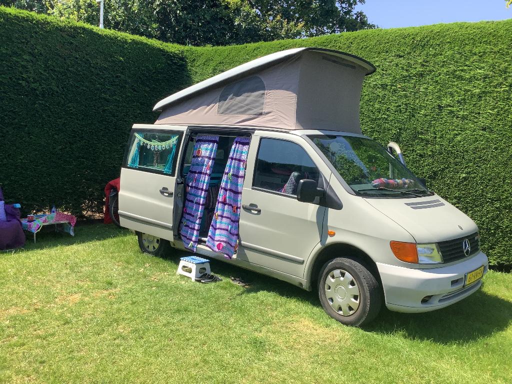 Mercedes Vito camperbusje., Caravans en Kamperen, Campers, Buscamper of Camperbus, Particulier, Luifel, Mercedes