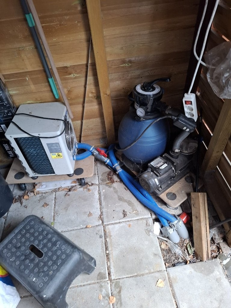 Waterland zwembad warmte pomp + zandfilter pomp, Ophalen, Zo goed als nieuw, Zwembadpomp