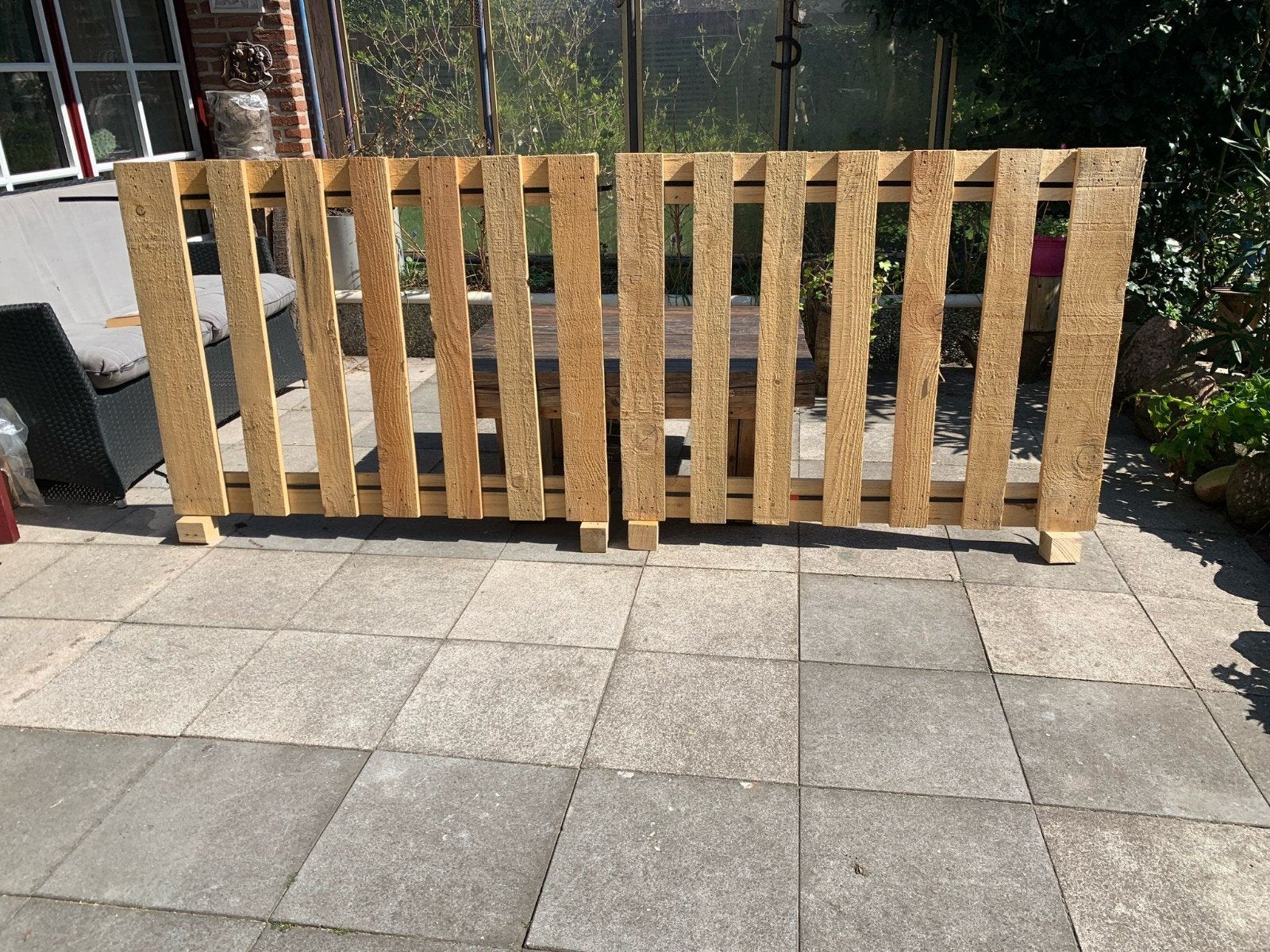 houten rek / tuinhek, Ophalen, Hout, Tuinhek