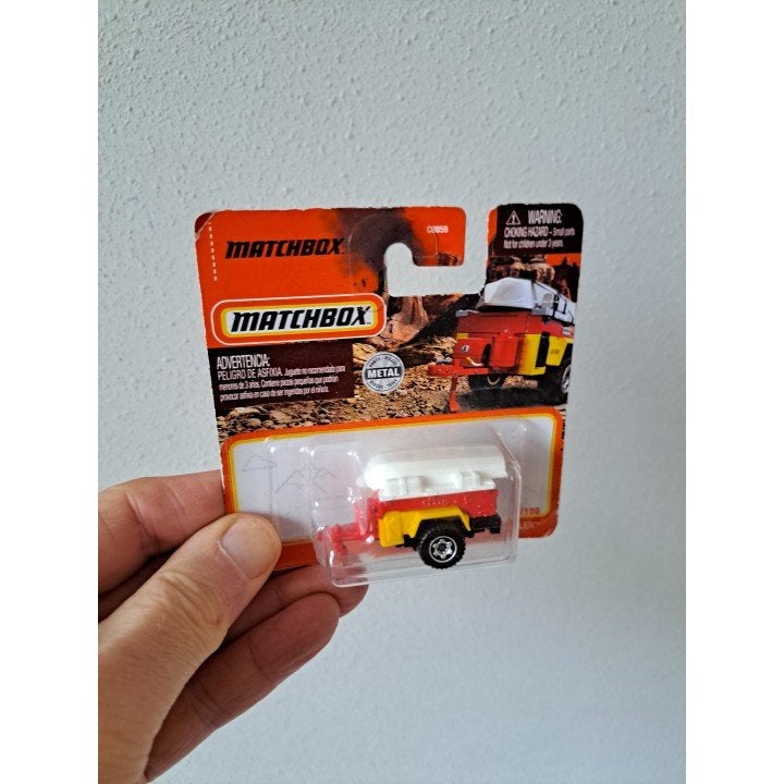 Aanhangwagen Trailer Trawler Red Valley Camp Matchbox, Ophalen of Verzenden, Nieuw, Auto