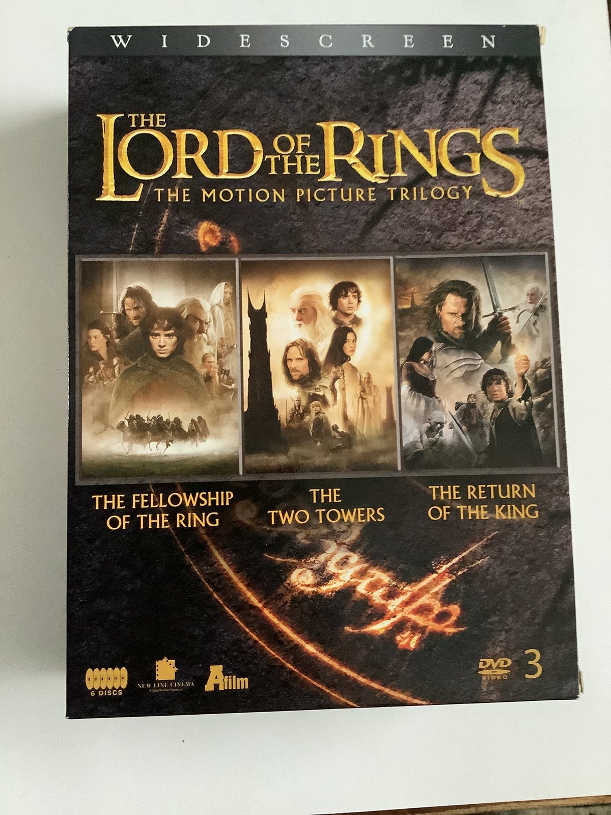 The Lord of the Rings , 3  DVD BOX Widescreen, Ophalen of Verzenden, Zo goed als nieuw, Overige typen