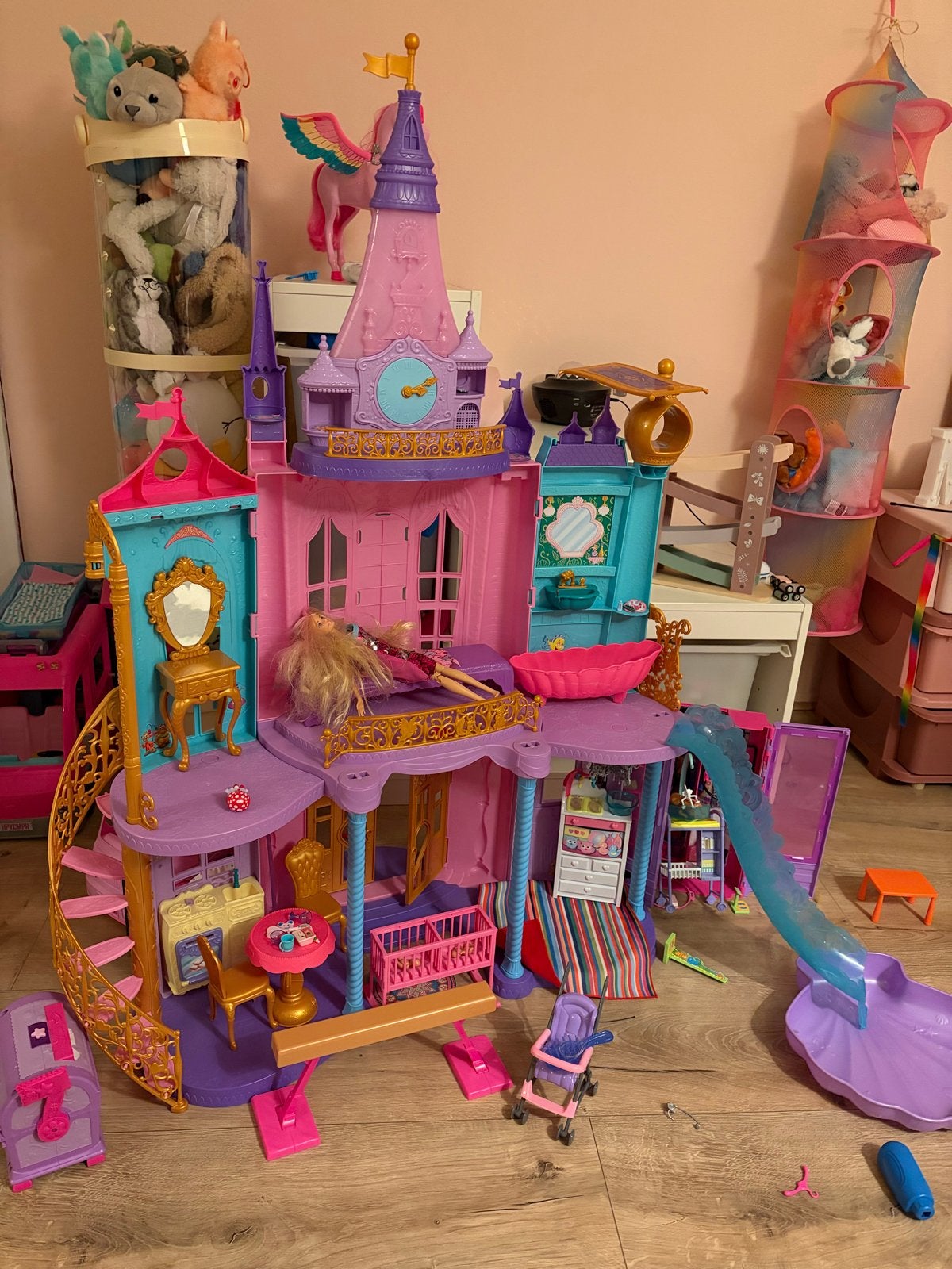 Groot Barbie Droomkasteel met accessoires, Ophalen, Gebruikt, Barbie