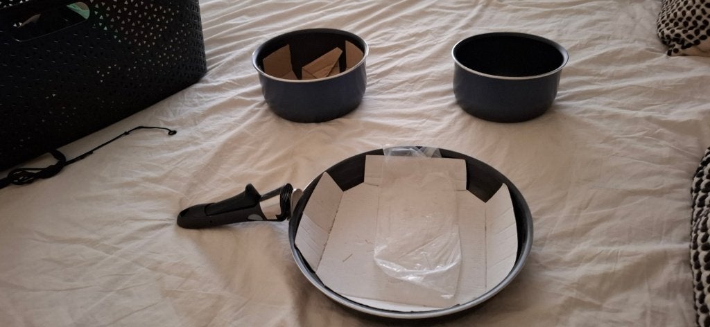 Camping pannenset Tefal, Caravans en Kamperen, Ophalen