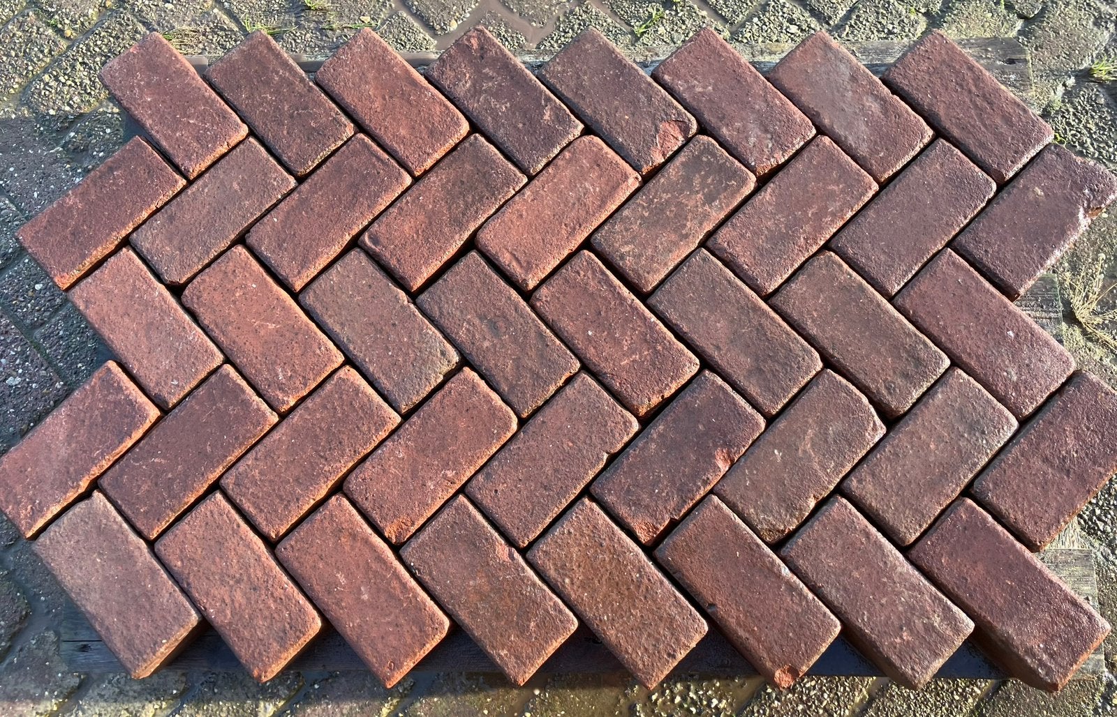 Te koop gebakken klinkers Keiformaat, Ophalen of Verzenden, Zo goed als nieuw, Klinkers