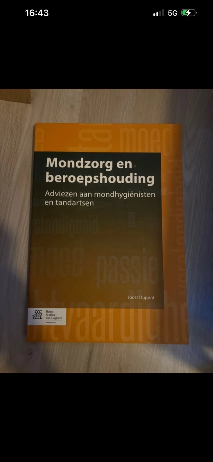 Mondzorg en beroepshouding boek, Ophalen, Zo goed als nieuw, Natuurwetenschap