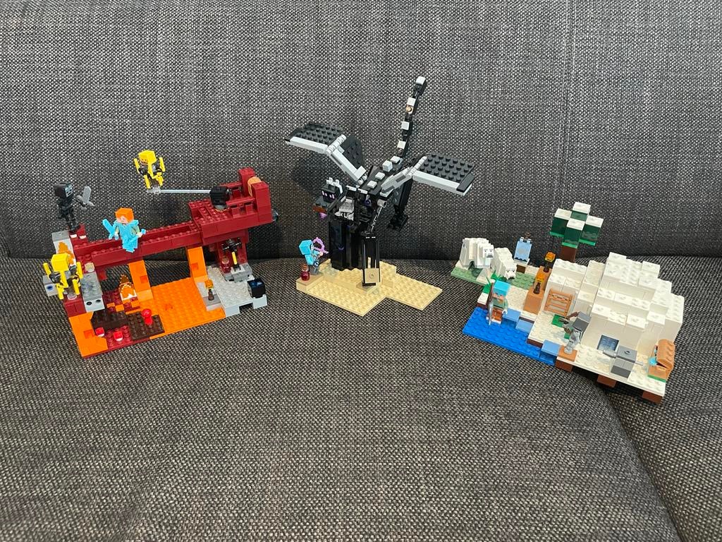 Complete LEGO Minecraft Collectie met instructies, Kinderen en Baby's, Speelgoed | Duplo en Lego, Ophalen of Verzenden, Zo goed als nieuw