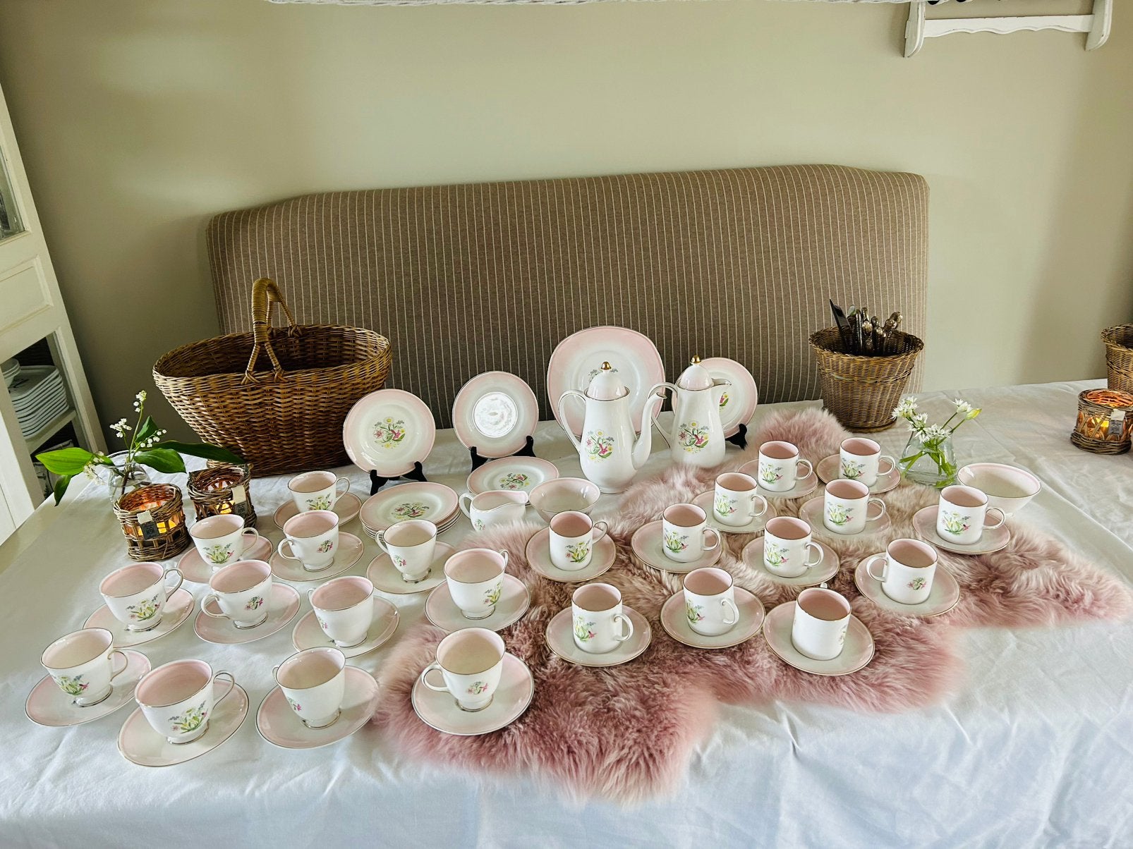 Wedgwood Susie Cooper 24 pers koffie thee taart porselein, Ophalen