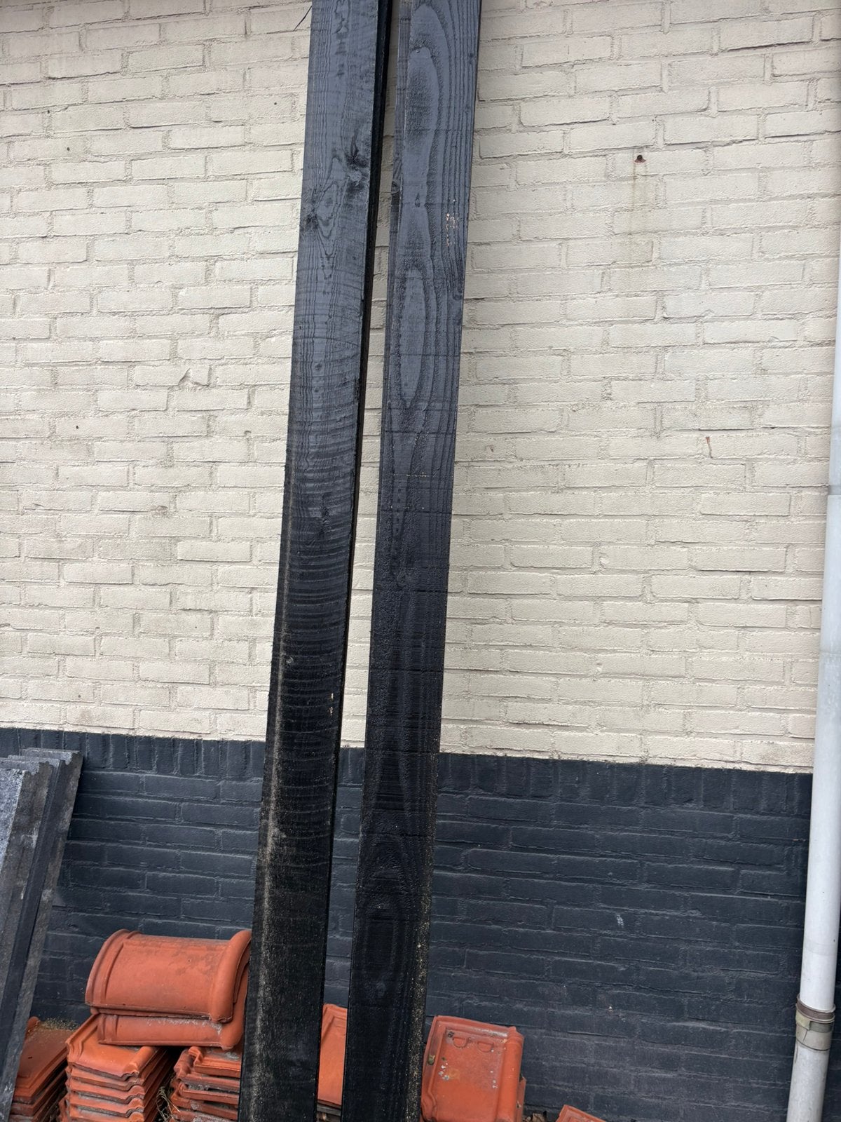 Zwarte planken, 10x 3 meter, Ophalen of Verzenden, Zo goed als nieuw, 250 cm of meer, Planken