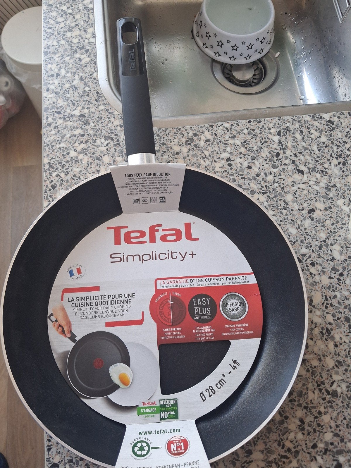 NIEUWE TEFAL  koekenpan, Ophalen of Verzenden, Nieuw, Aluminium, Koekenpan of Braadpan
