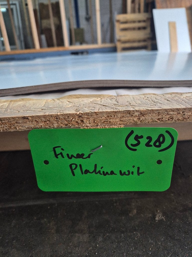 HPL fineer Platina wit 250x131cm ( 528 ), Ophalen, HPL, Nieuw, Nb