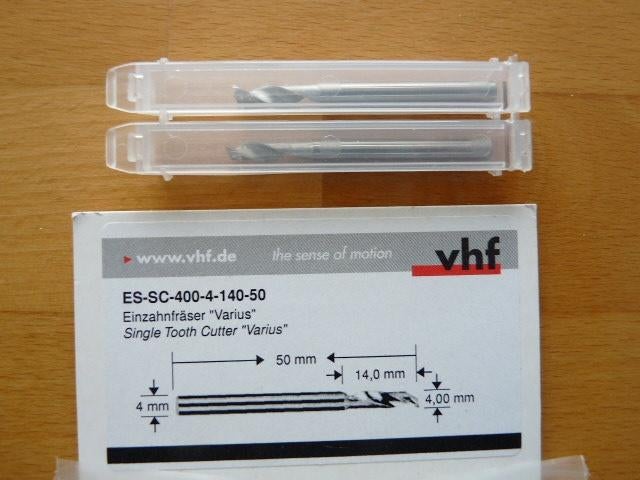 2x vhf Frees Einzahnfraser Varius Schacht 4mm modelbouw, Ophalen of Verzenden, Nieuw, Gereedschap of Toebehoren