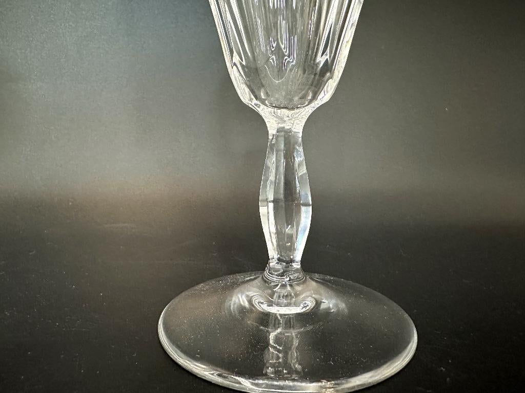 4 x champagneglazen loodkristal Thomas Webb, Huis en Inrichting, Keuken | Servies, Glas of Glazen, Ophalen of Verzenden, Overige stijlen