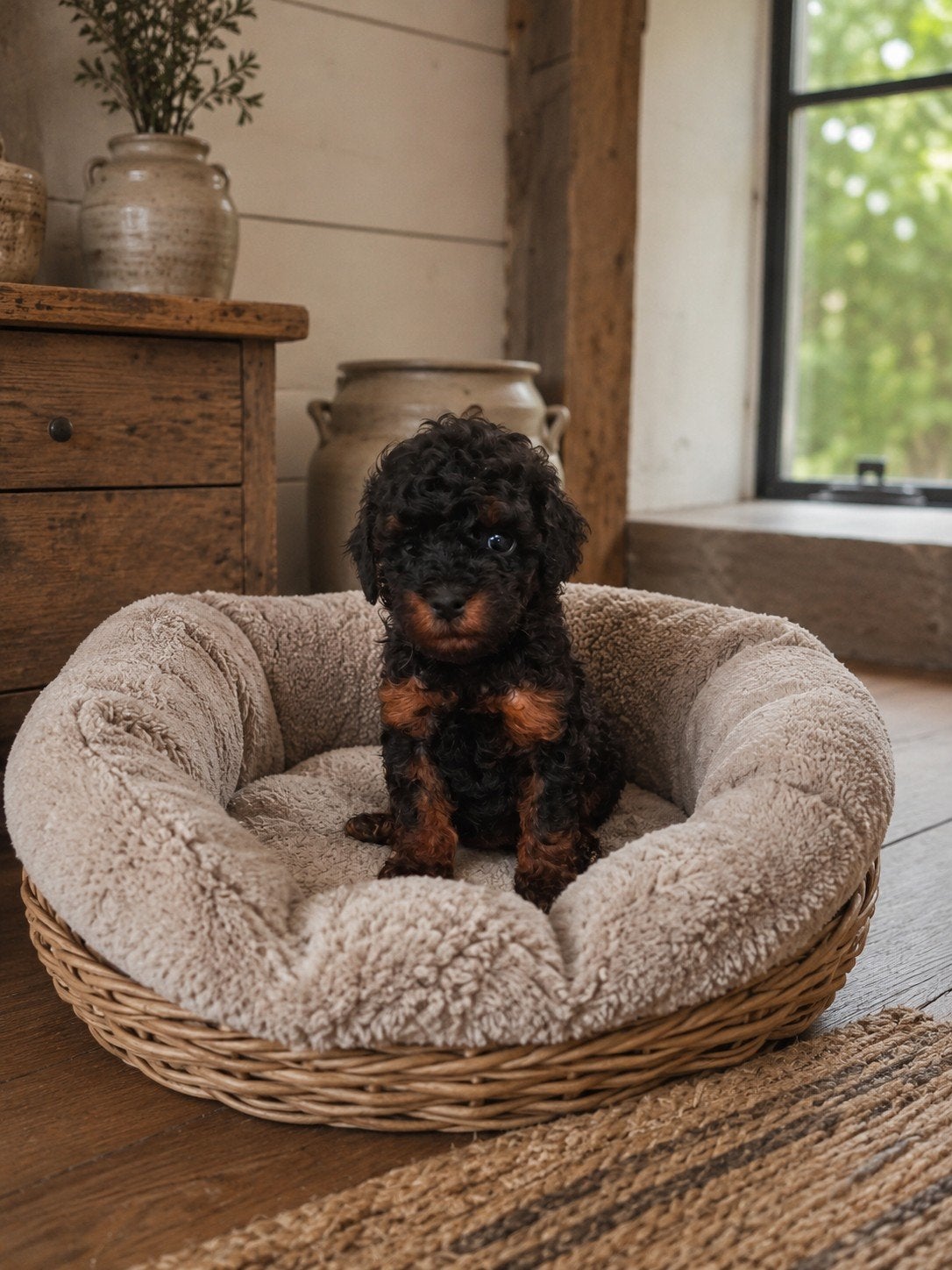 💞 Prachtig - Toy poedel teefje - Black & tan - STAMBOOM 💞, Poedel, Parvo, 8 tot 15 weken, Teef