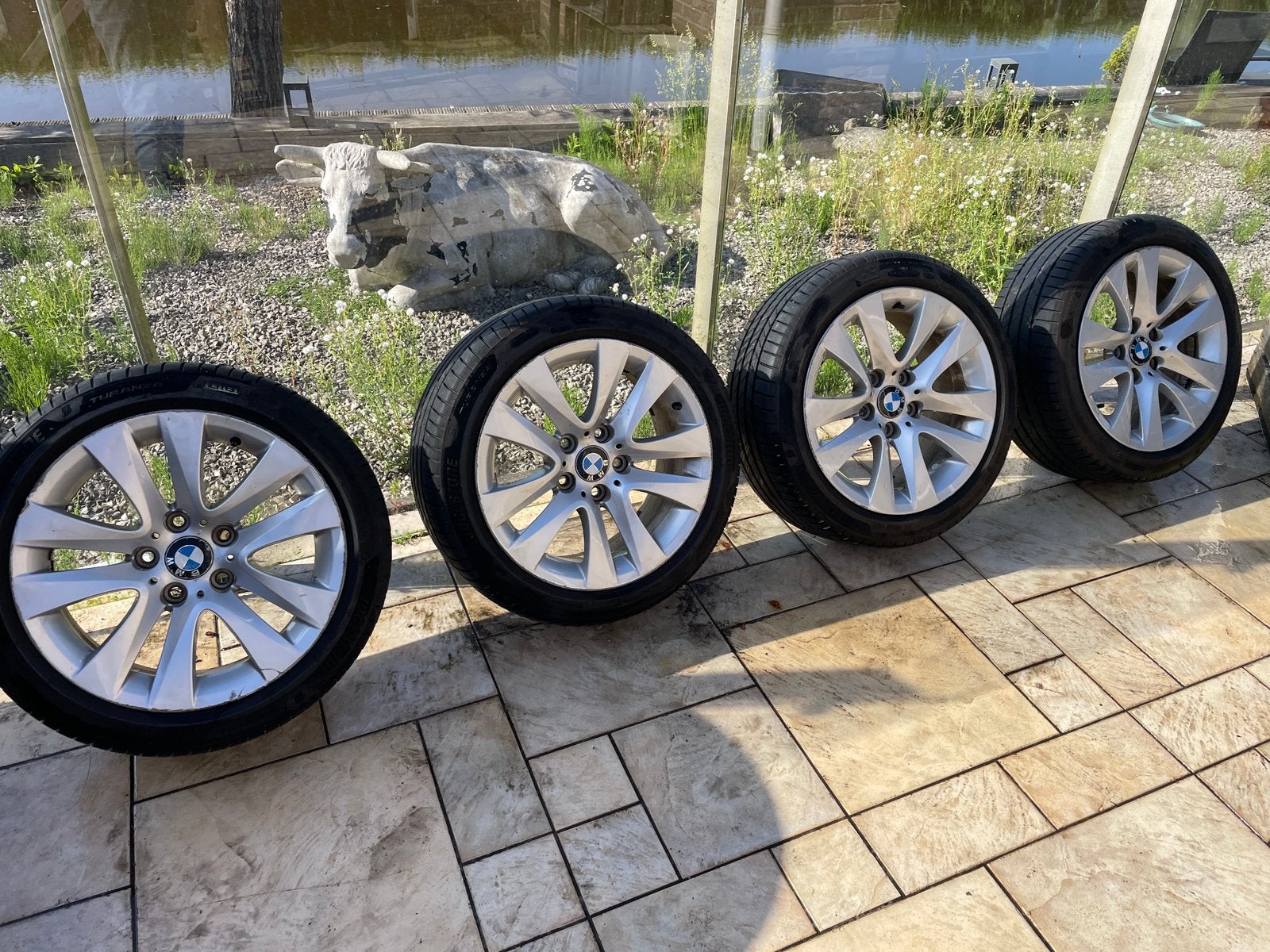 BMW e92 Velgen met Zomerbanden, Auto-onderdelen, Banden en Velgen, Ophalen, Gebruikt, 17 inch, Band(en)
