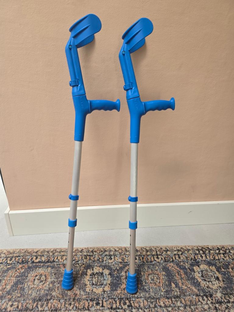 Loopkrukken kinderen Blauw, absolute nieuwstaat., Ophalen, Zo goed als nieuw