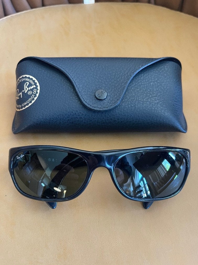 Vintage B&L Ray-ban zonnebril Outsider Sport zwart CATS04, Ray-Ban USA, Gebruikt, Zonnebril, Zwart