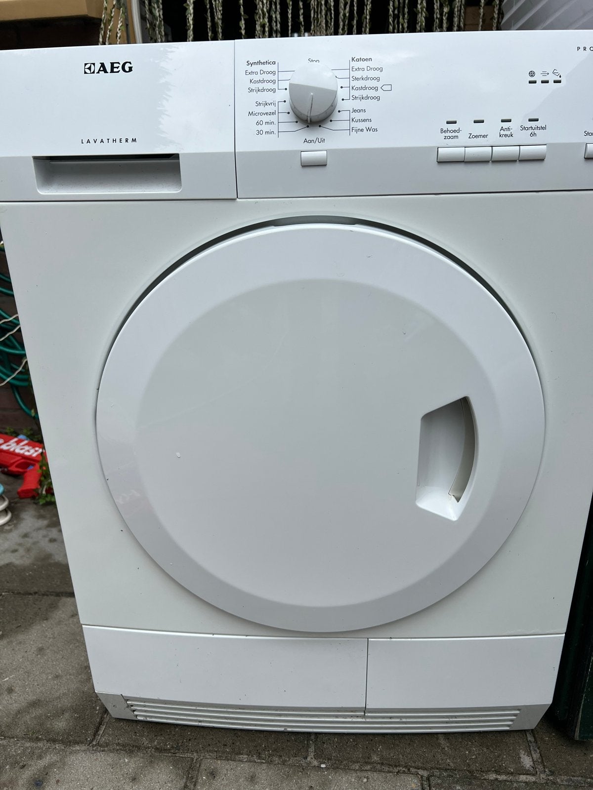 AEG Lavatherm Protex Wasdroger - Goede Staat, Ophalen, 6 tot 8 kg, Gebruikt, Voorlader