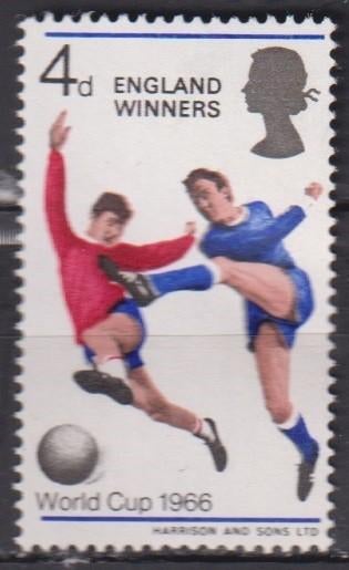 Engeland GB 1966 WK Voetbal, Verzenden, Postfris, Sport