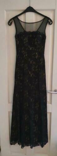 Poly USA by Neblon avondjurk galajurk zwart kant XS nr 36932