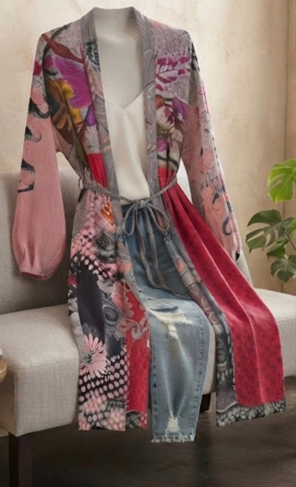 prachtige kimono van Sissel Edelbo, Kleding | Dames, Sissel Edelbo, Ophalen of Verzenden, Zo goed als nieuw, Maat 38/40 (M)