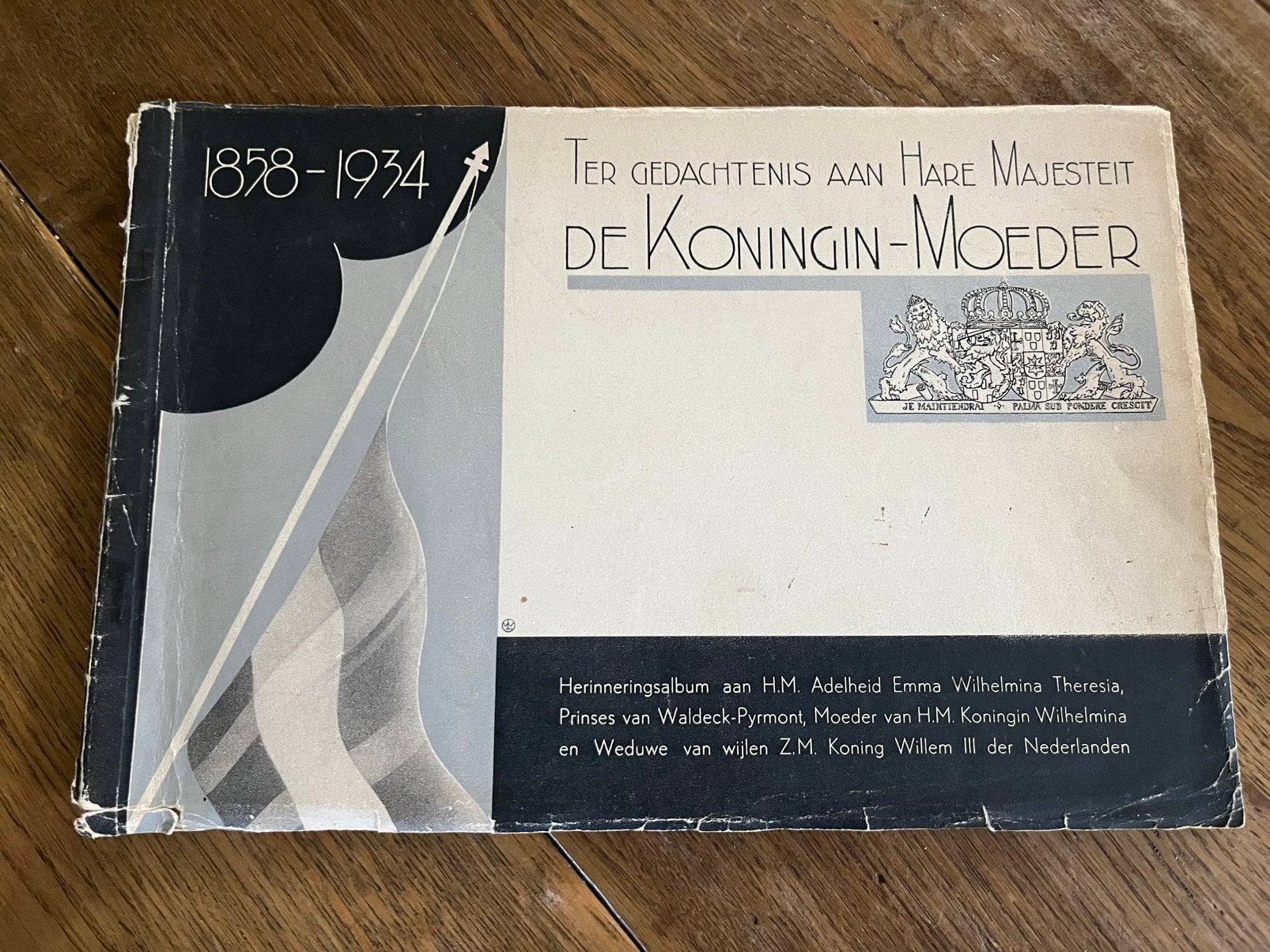 Verzamelitem - historisch gedenkalbum koningin Emma, Ophalen of Verzenden, Gebruikt, Nederland, Tijdschrift of Boek