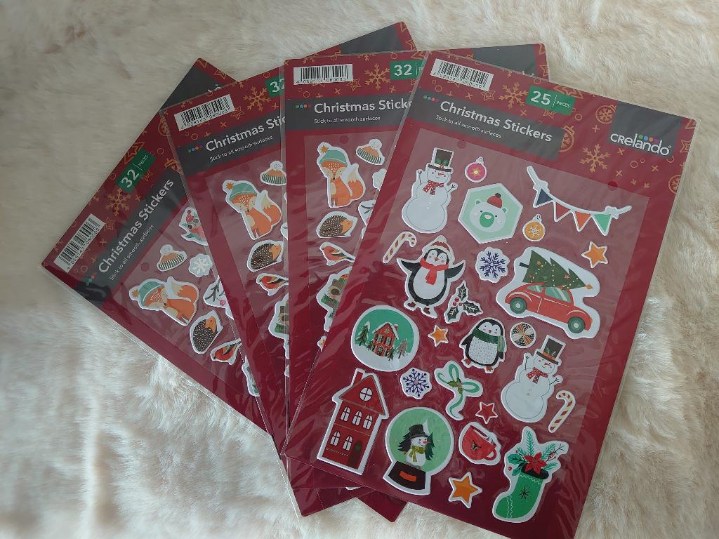 121 kerststickers, Verzenden