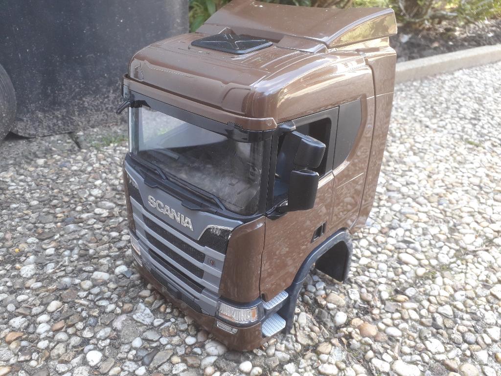 los bruder scania cab past op wedico robbe scale art chassis, Elektro, Nieuw, Ophalen of Verzenden, Schaal 1:16