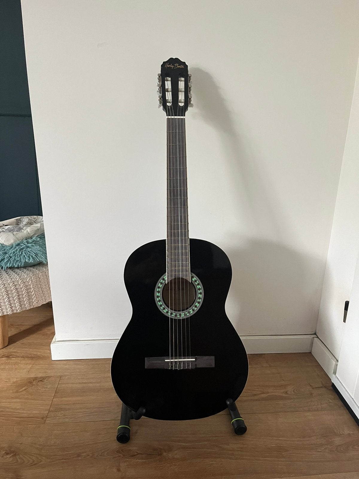 Harley benton CG-200 black, Ophalen, Gebruikt, Klassieke of Spaanse gitaar