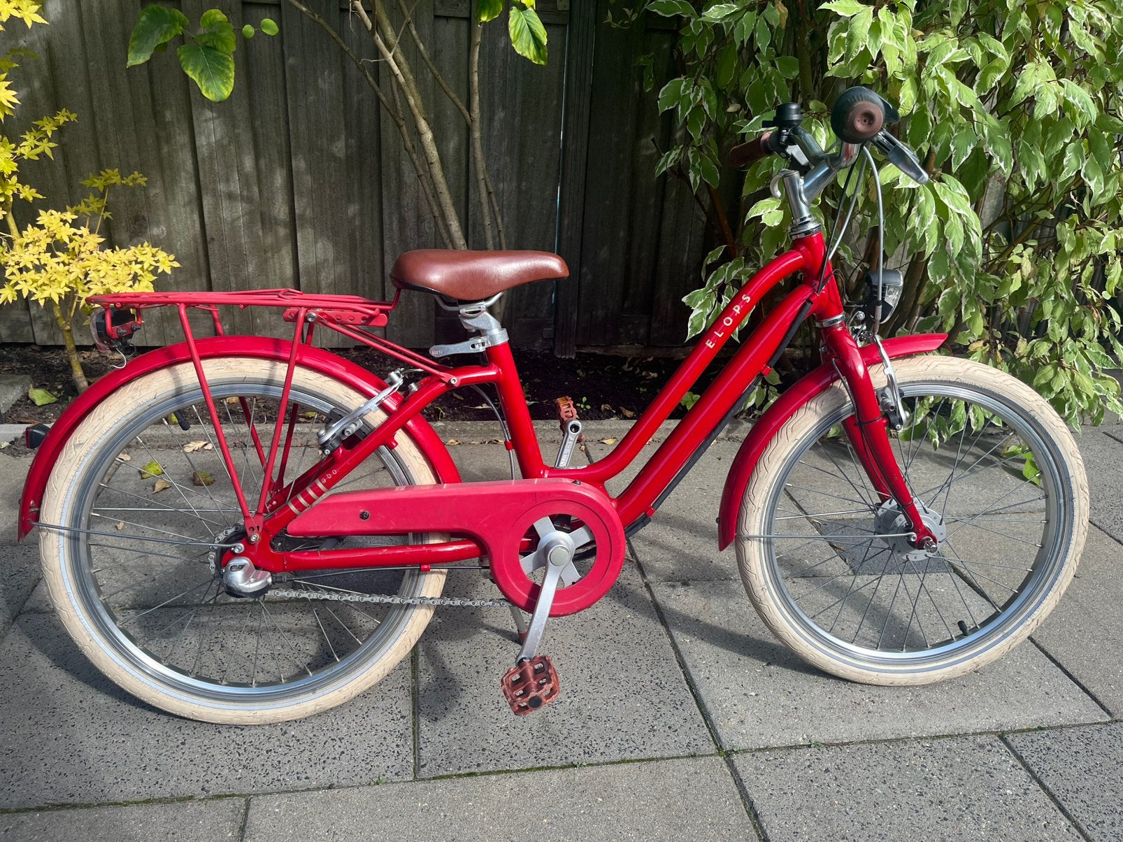 Elops 20” meisjesfiets 3v met handremmen en achteruittraprem, Fietsen en Brommers, Ophalen, Zo goed als nieuw, 20 inch, Versnellingen