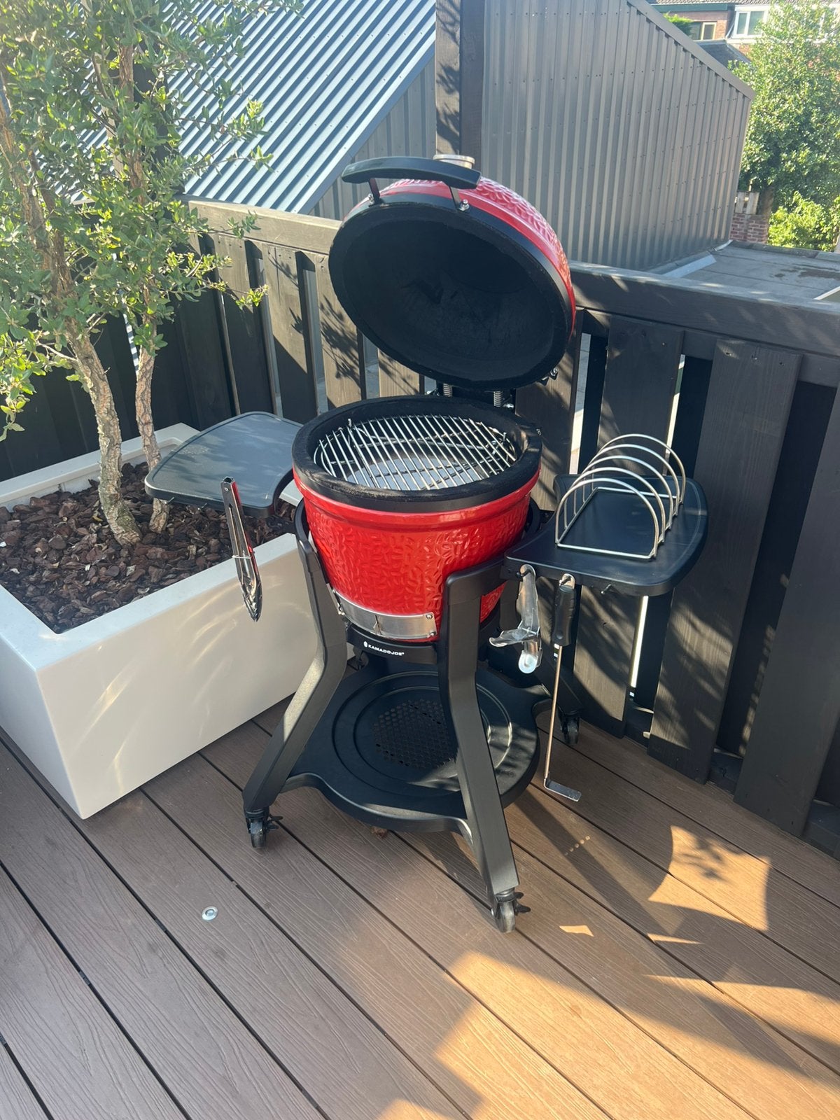 Kamado Joe Junior – Als nieuw | Compleet met extra acc., Ophalen, Zo goed als nieuw, Kamado Joe