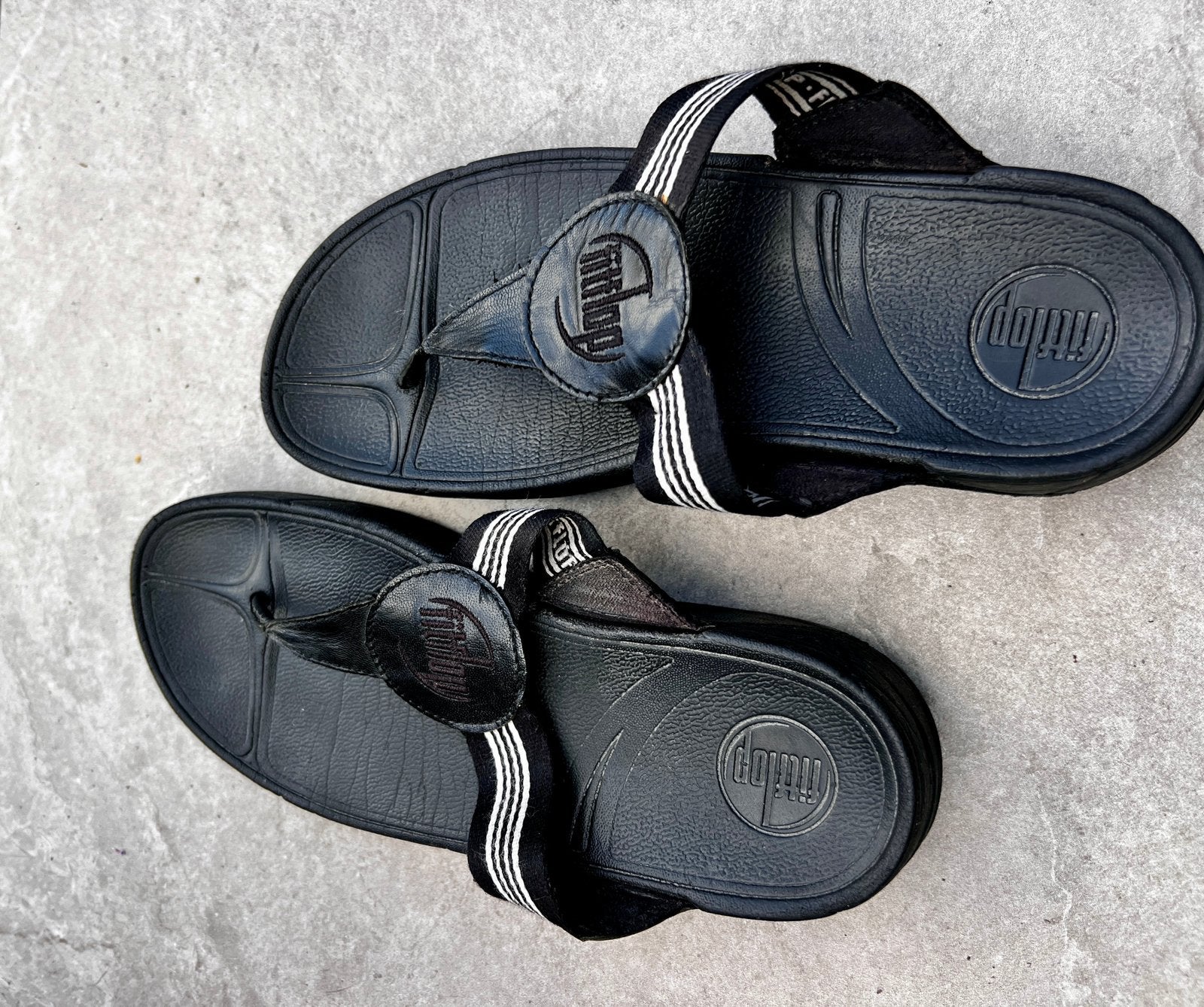 Fitflop teenslipper mt 41, Ophalen of Verzenden, Gedragen, Zwart