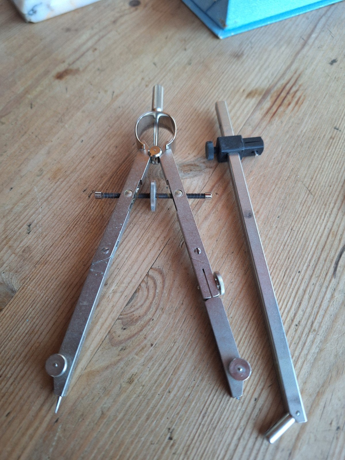 Vintage passer set - Tekengereedschap, Ophalen of Verzenden
