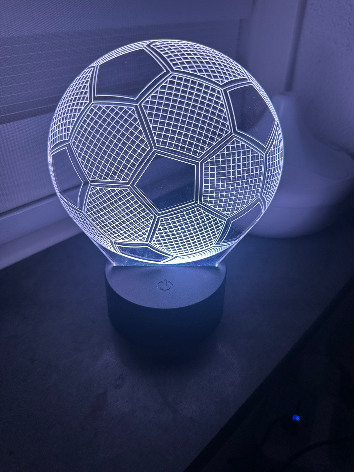 Voetbal 3D LED Nachtlampje met Afstandsbediening, Overige merken, Kunststof, Meerkleurig, Nieuw