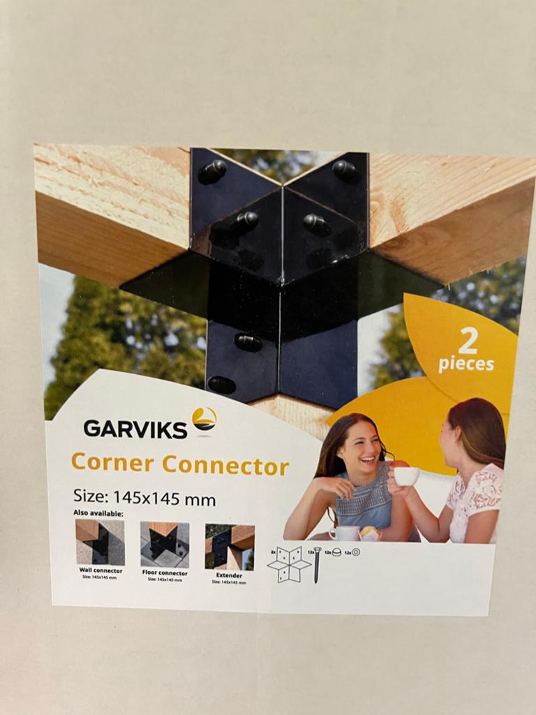 GARVIKS Hoekverbinder 145x145 mm (2 stuks), Ophalen of Verzenden, Nieuw, 100 tot 250 mm, Overige typen