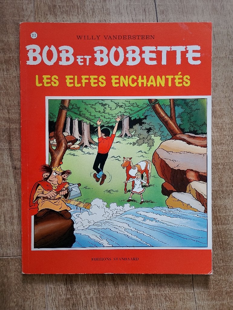 Bob et Bobette 213 Les Elfes Enchantés zeldzame eerste druk, Boeken, Gelezen, Willy Vandersteen, Eén stripboek, Ophalen of Verzenden