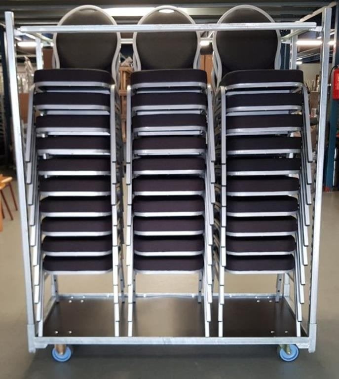 Stoelen karren stackchair Speciale Deense transportkar  330, 100 liter of meer, Ophalen of Verzenden, Nieuw, Steekwagen
